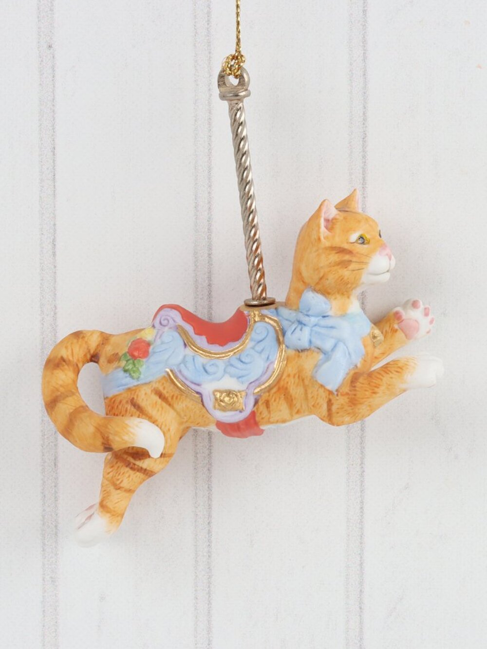 Vintage Lenox 1989 Cat - The Christmas Carousel Collection